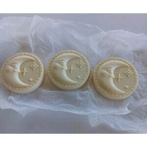 Handcrafted Art Soap Half Moon Starry Universe Celestial 4 Oz. Each Lot of 3